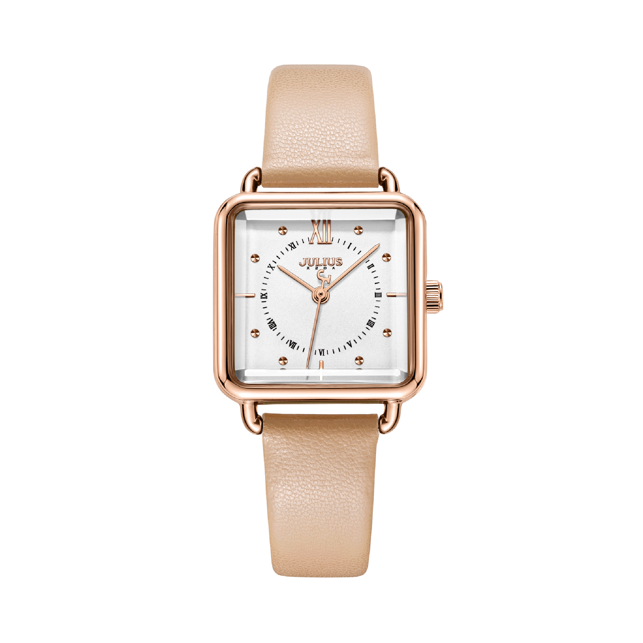 นาฬิกา Julius JA-1123 A สายหนัง สีครีม