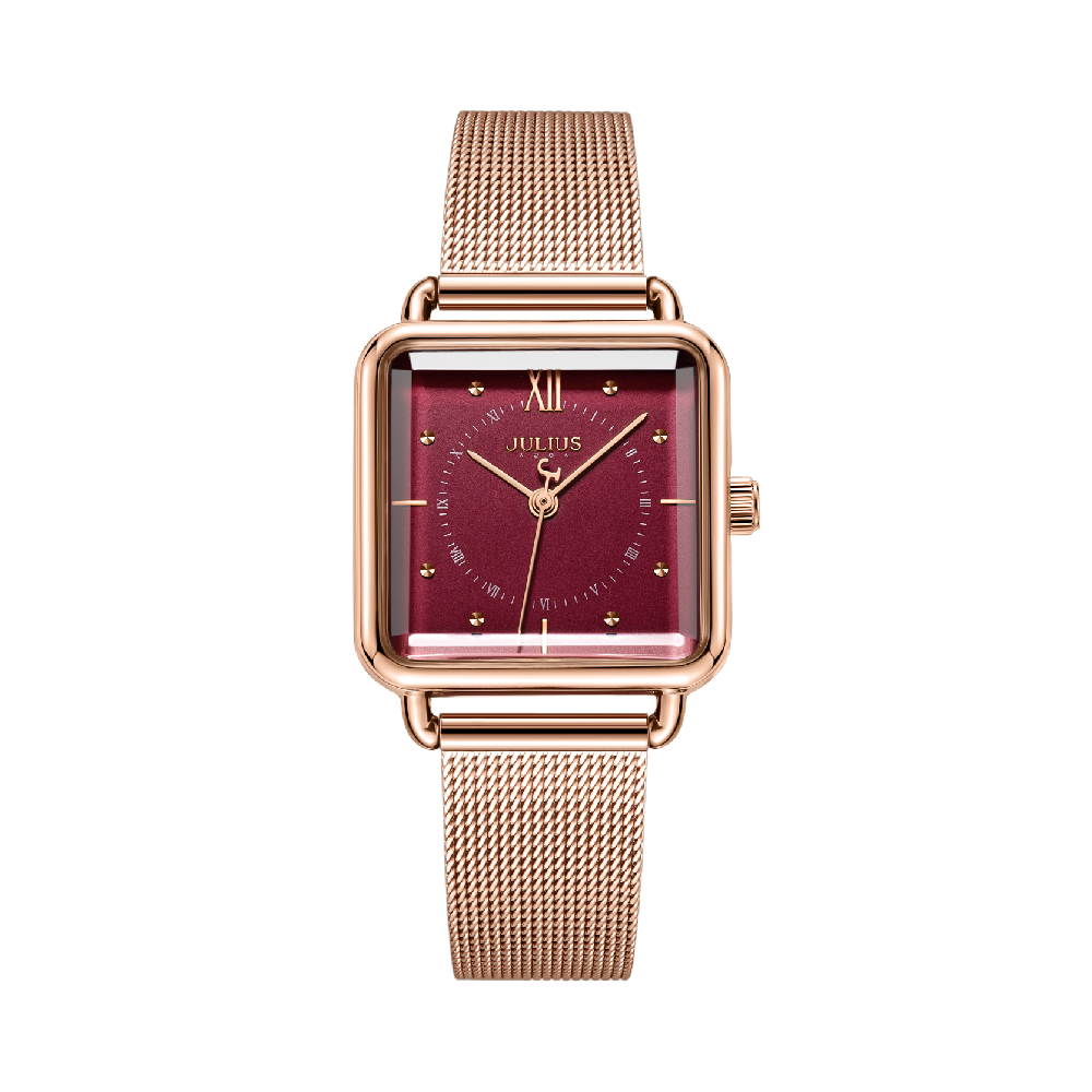 นาฬิกา Julius JA-1123 H สายสแตนเลสถัก สีโรสโกลด์