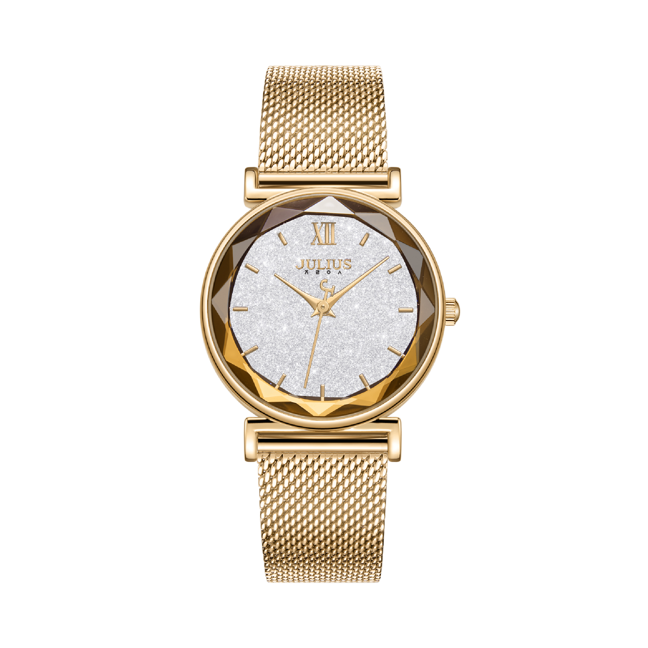 นาฬิกา Julius JA-1172 G สายสแตนเลสถัก สีทอง