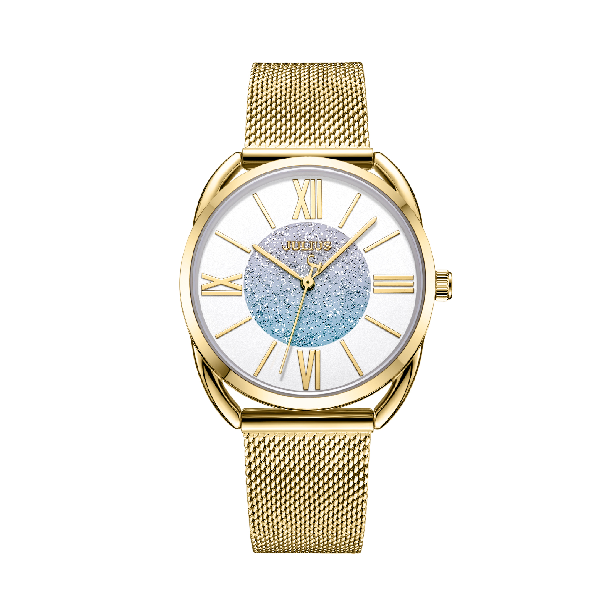 นาฬิกา Julius JA-1184 E สายสแตนเลสถัก สีทอง