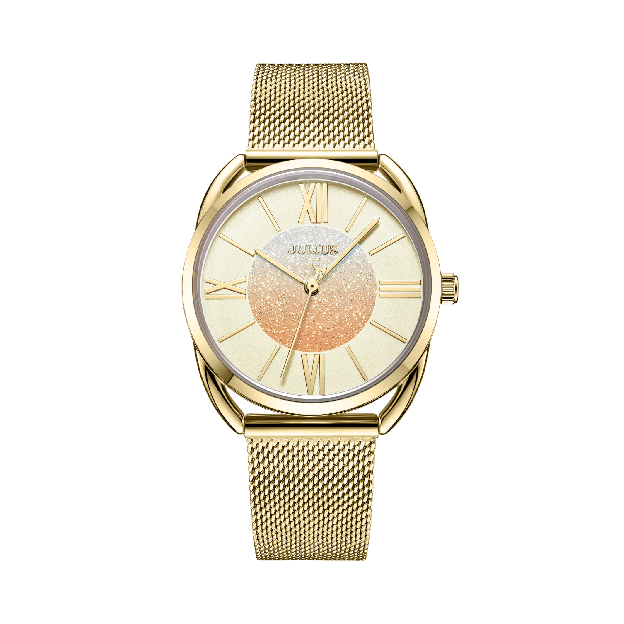นาฬิกา Julius JA-1184 F สายสแตนเลสถัก สีทอง