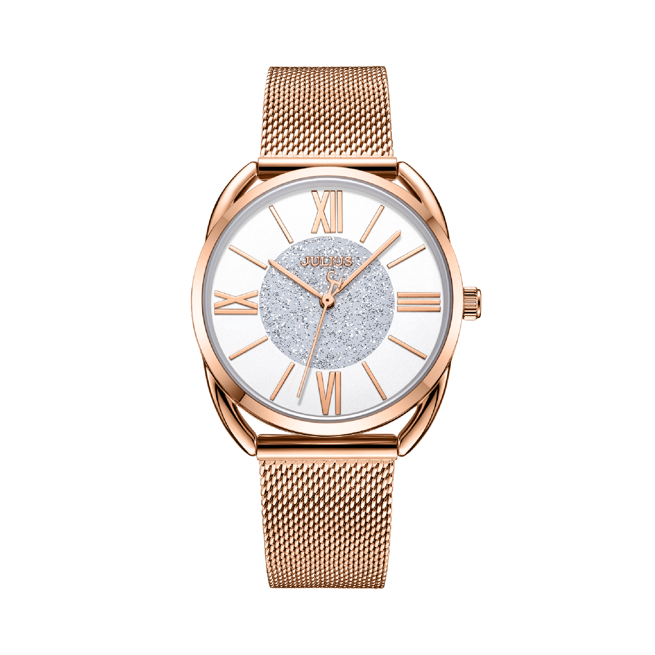 นาฬิกา Julius JA-1184 G สายสแตนเลสถัก สีโรสโกลด์