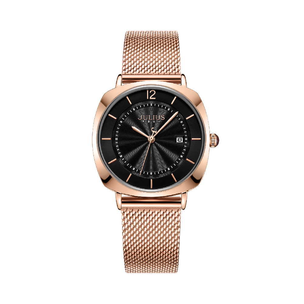 นาฬิกา Julius JA-1190L G สายสแตนเลสถัก สีโรสโกลด์