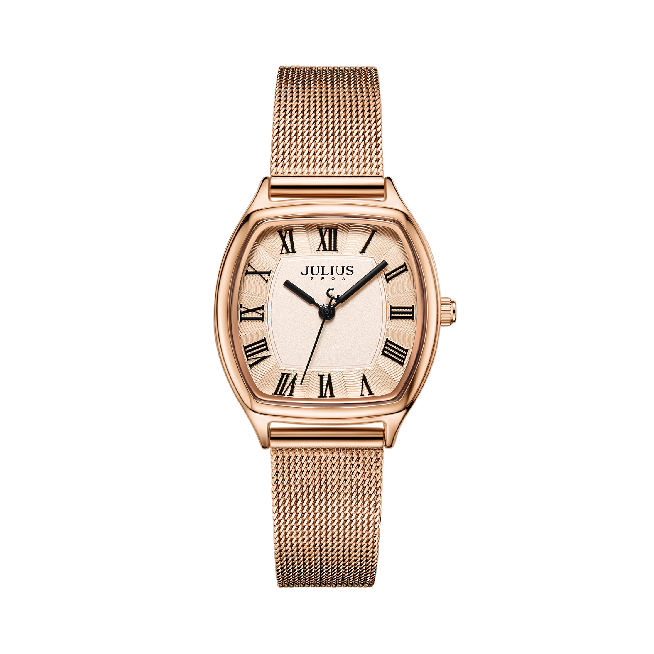 นาฬิกา Julius JA-1242 B สายสแตนเลสถัก สีโรสโกลด์