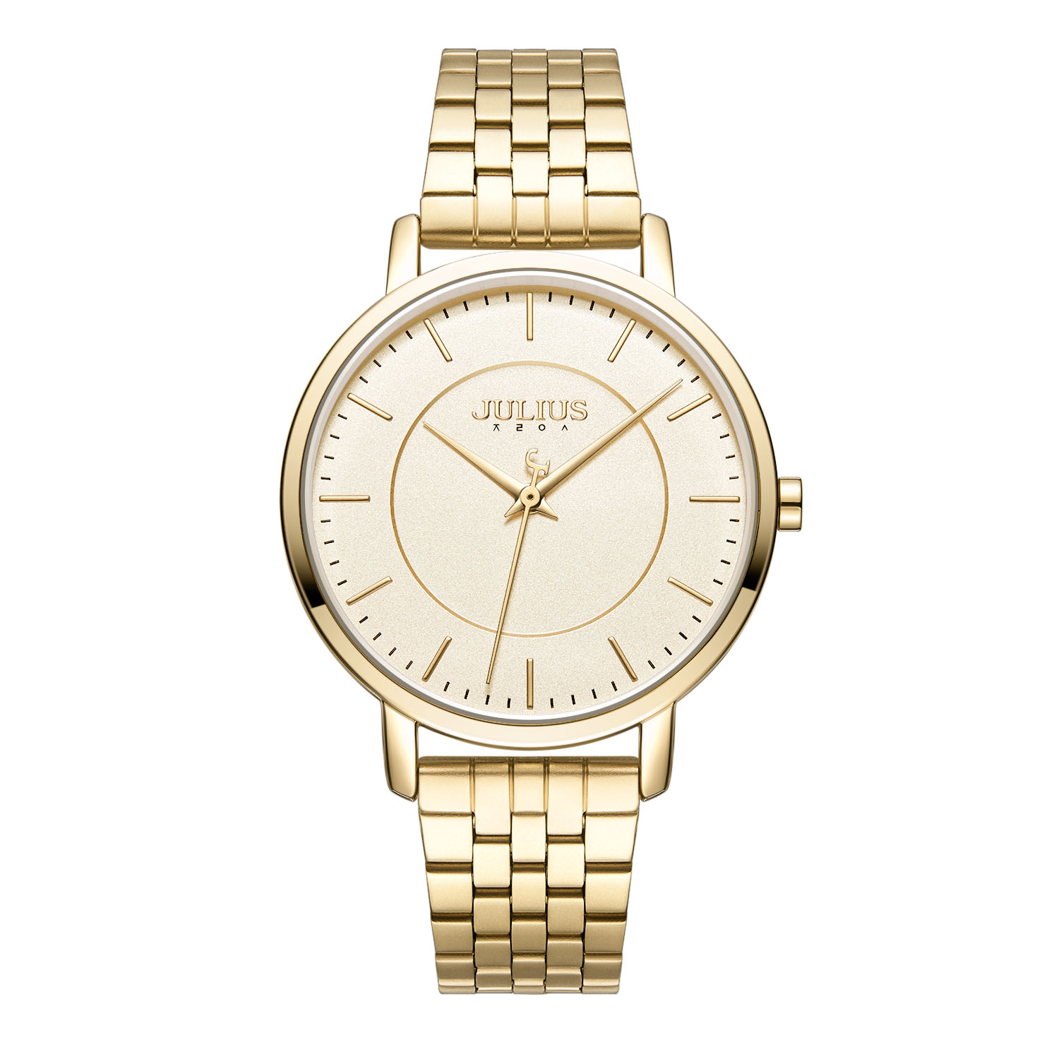 นาฬิกา Julius JA-1246 E สายสแตนเลส สีทอง