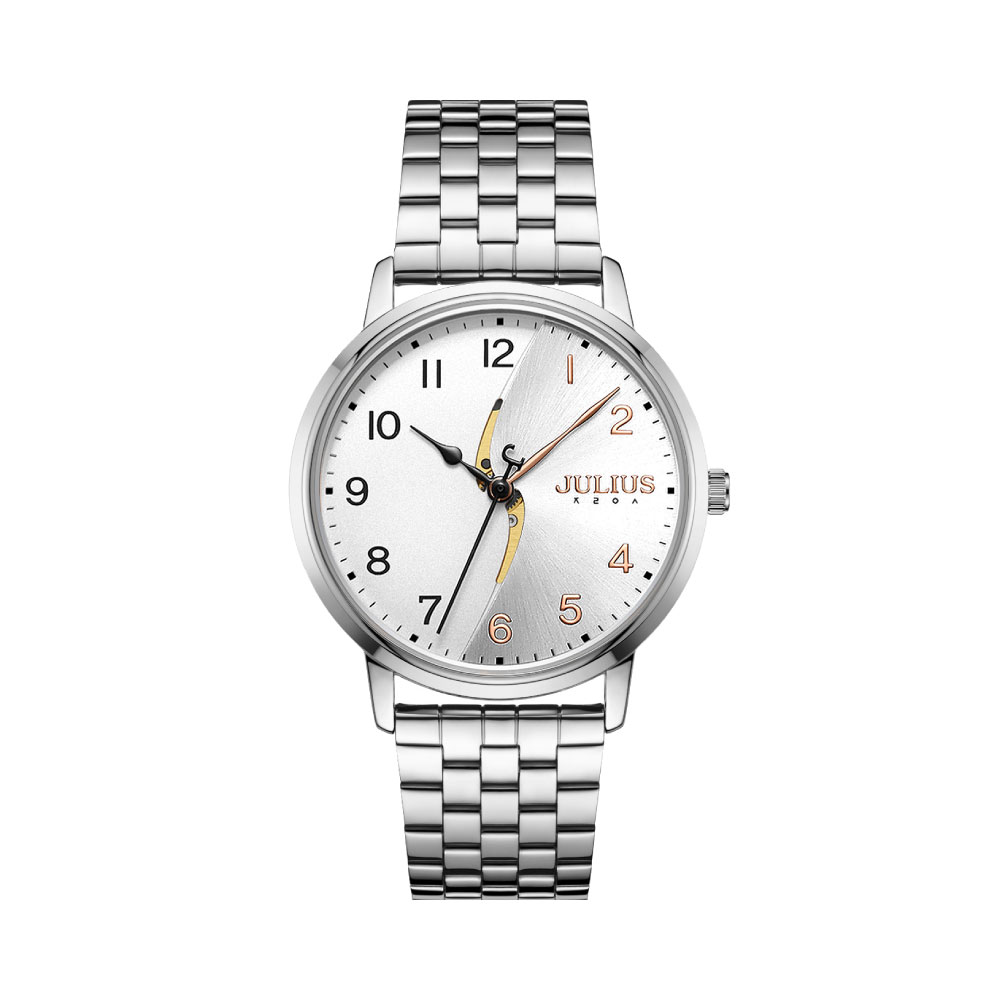 นาฬิกา Julius JA-1265M A สายสแตนเลส สีเงิน