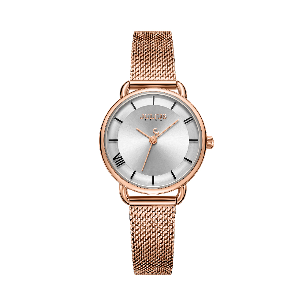นาฬิกา Julius JA-1268 B สายสแตนเลสถัก สีโรสโกลด์