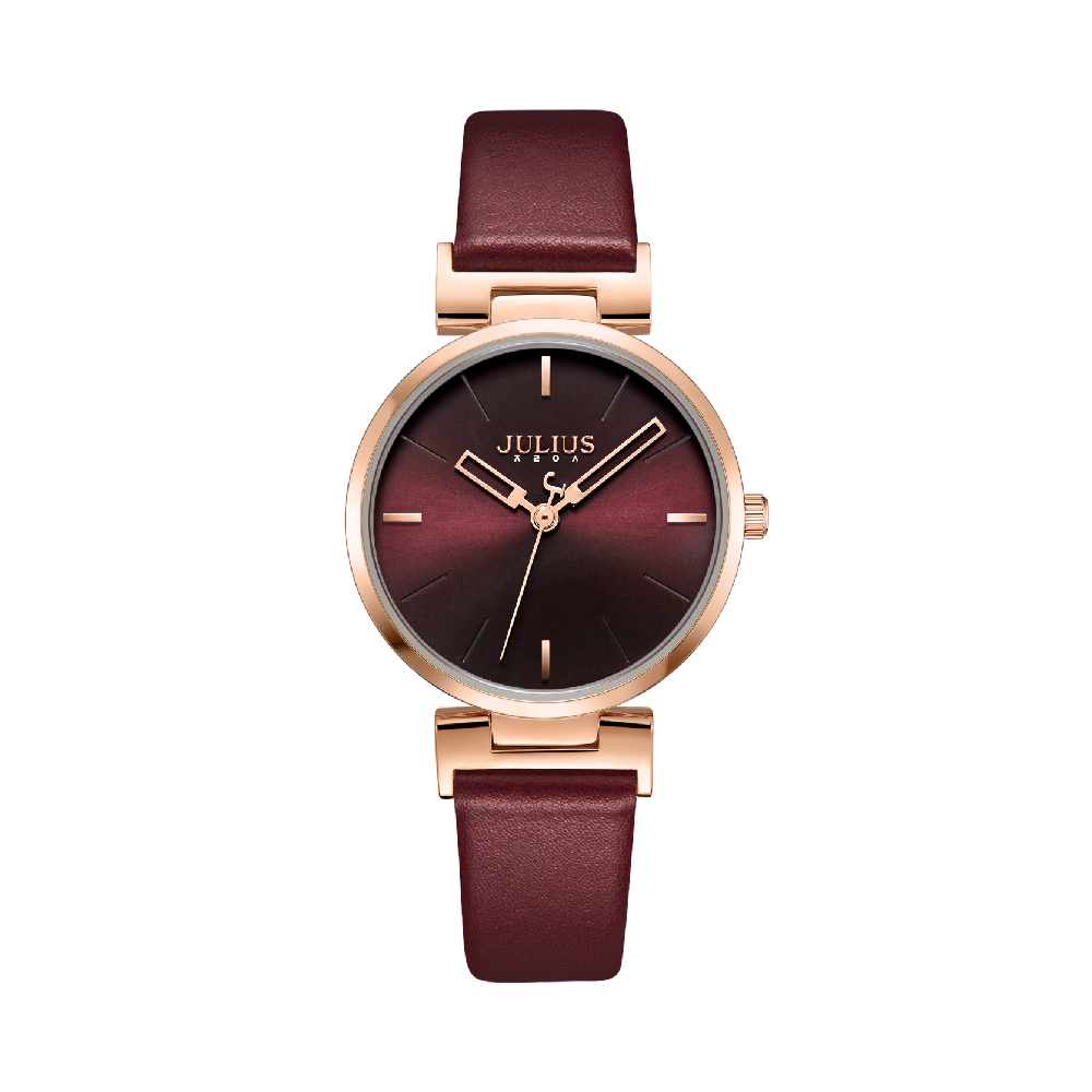 นาฬิกา Julius JA-1271 B สายหนัง สีแดง