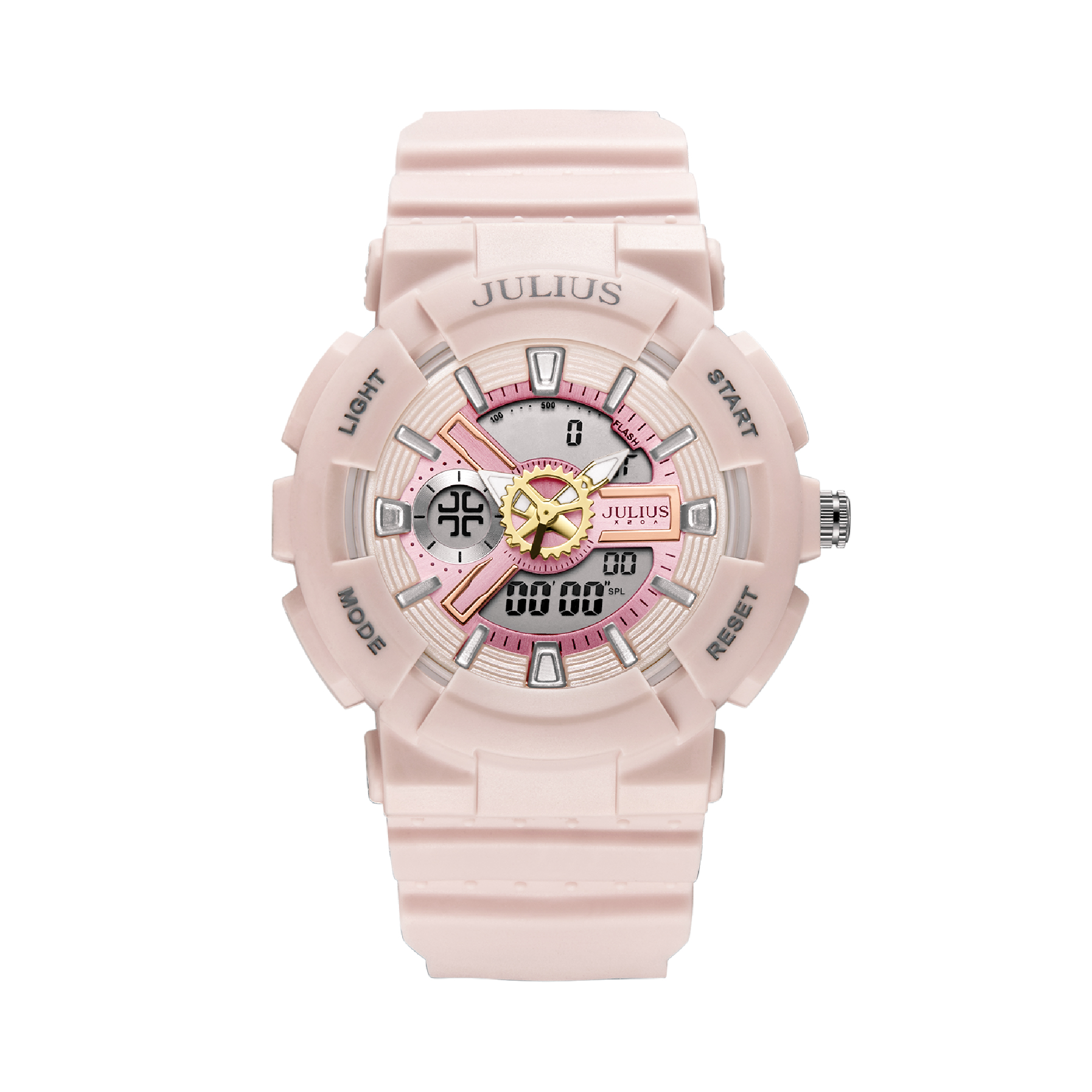 นาฬิกา Julius JA-1276 C สายซิลิโคน สีชมพู