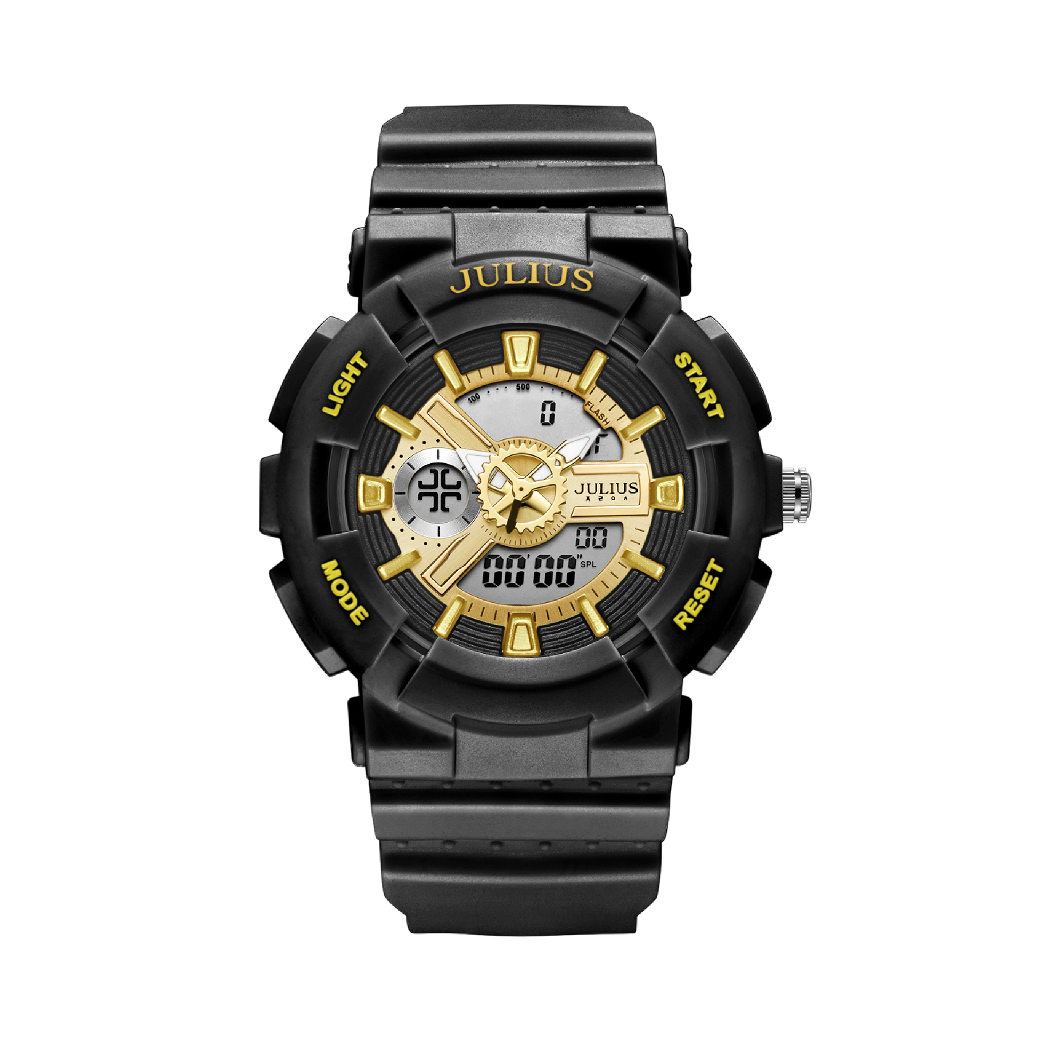 นาฬิกา Julius JA-1276 E สายซิลิโคน สีดำ