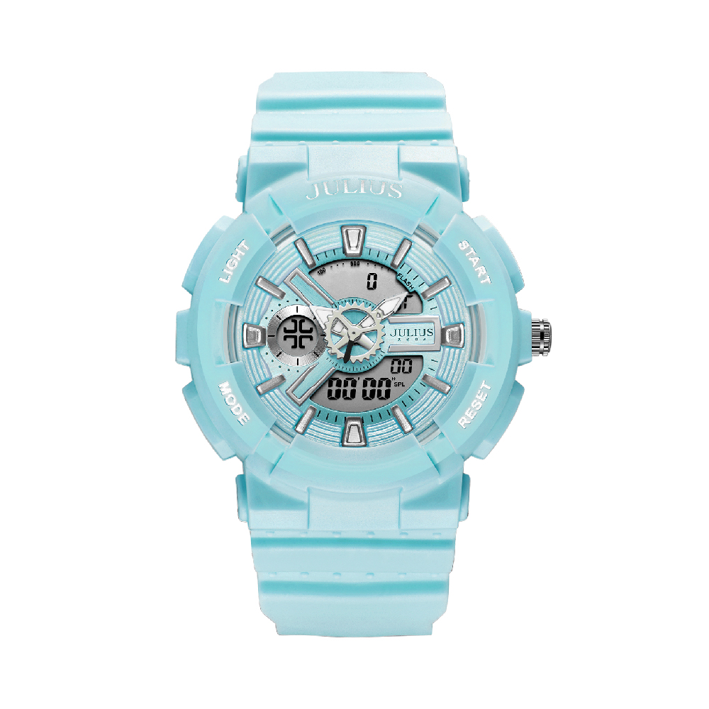 นาฬิกา Julius JA-1276 F สายซิลิโคน สีฟ้าพาสเทล