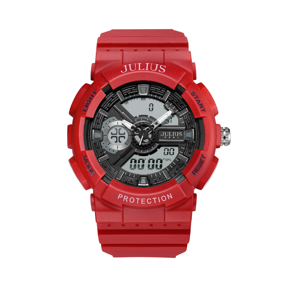 นาฬิกา Julius JA-1299 B สายซิลิโคน สีแดง