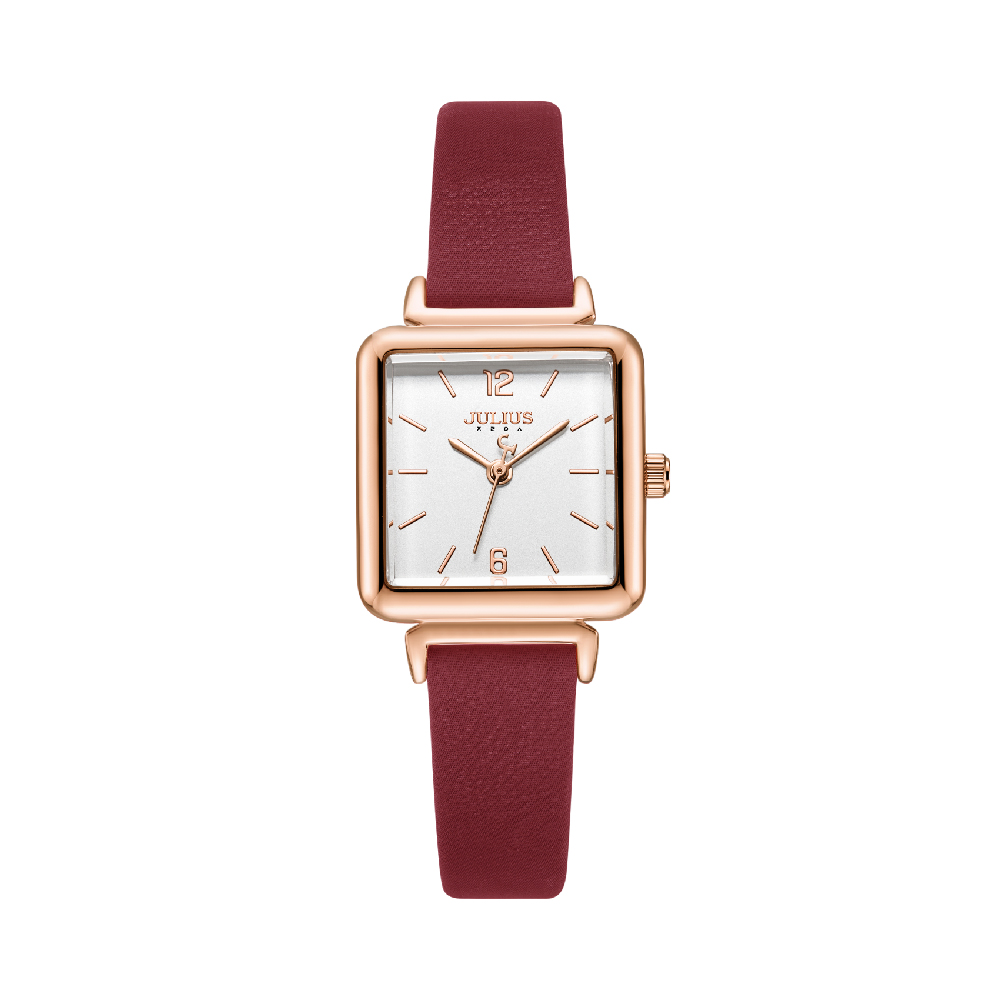 นาฬิกา Julius JA-1305 B สายหนัง สีแดง