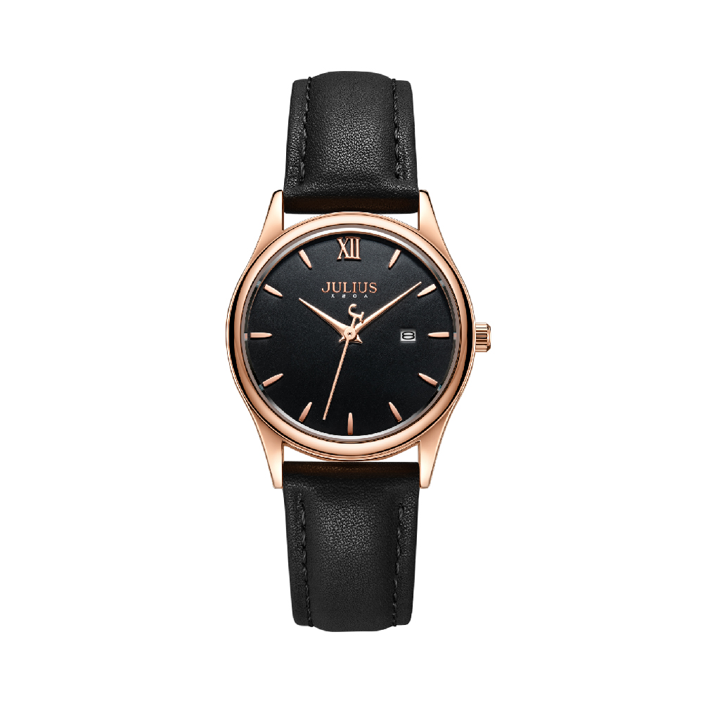 นาฬิกา Julius JA-1309L D สายหนัง สีดำ