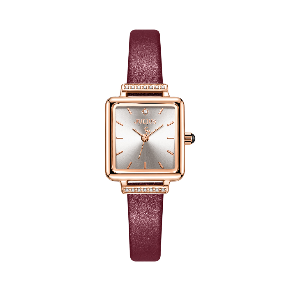 นาฬิกา Julius JA-1314 A สายหนัง สีแดง