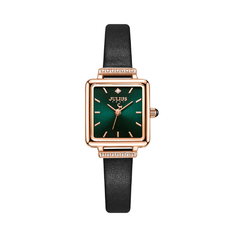 นาฬิกา Julius JA-1314 D สายหนัง สีดำ