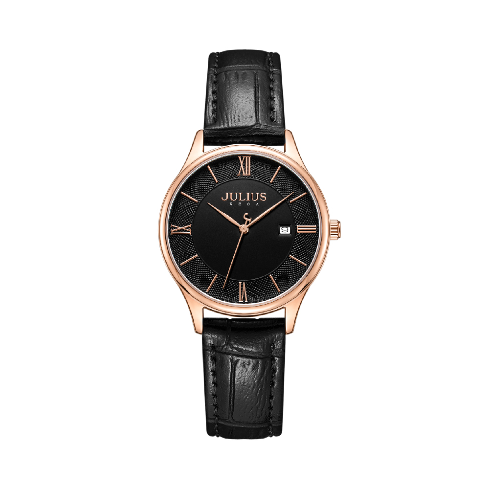 นาฬิกา Julius JA-1328L D สายหนัง สีดำ