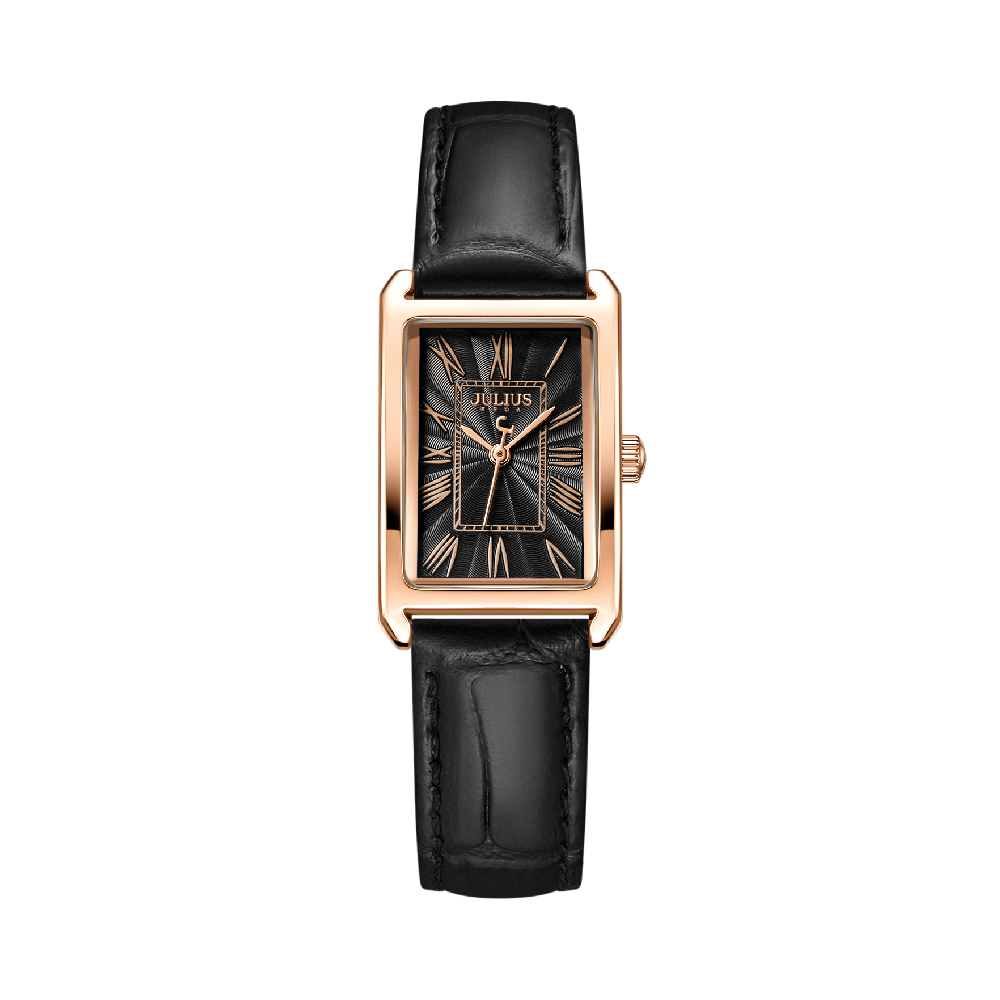 นาฬิกา Julius JA-1338 D สายหนัง สีดำ