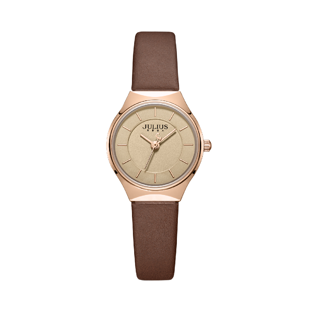 นาฬิกา Julius JA-1343 C สายหนัง สีน้ำตาล