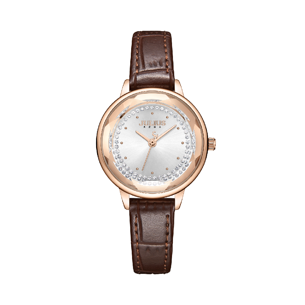 นาฬิกา Julius JA-1355 B สายหนัง สีน้ำตาล