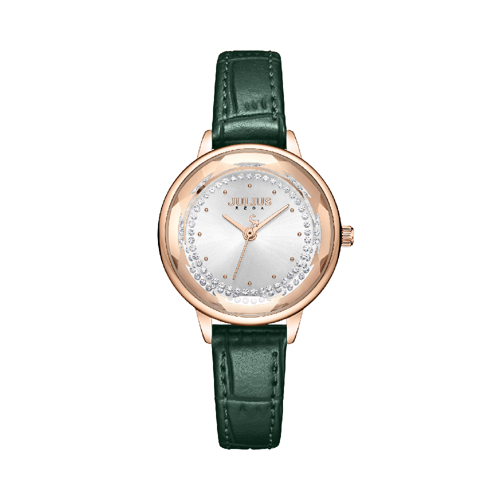 นาฬิกา Julius JA-1355 C สายหนัง สีเขียว