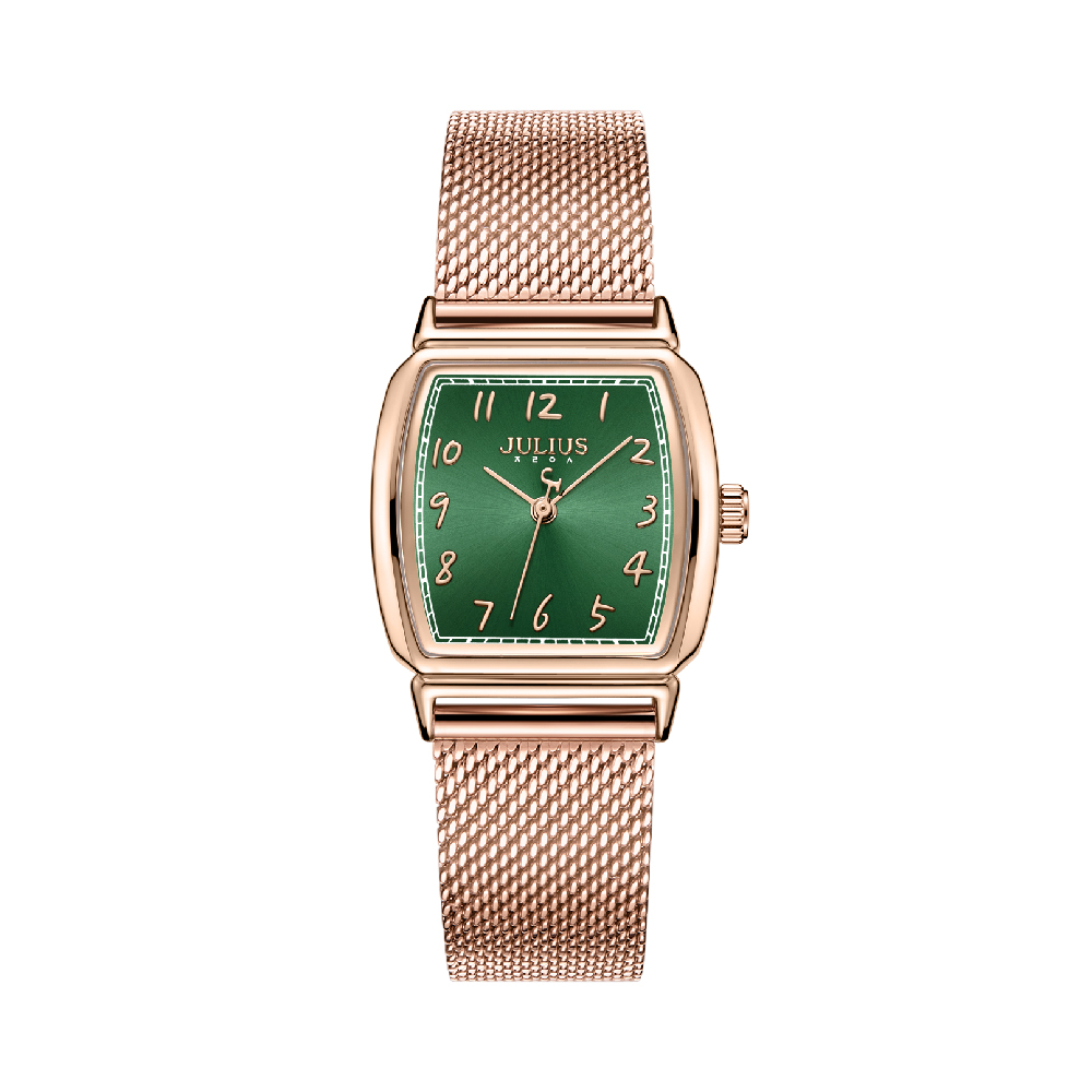 นาฬิกา Julius JA-1357 H สายสแตนเลสถัก สีโรสโกลด์