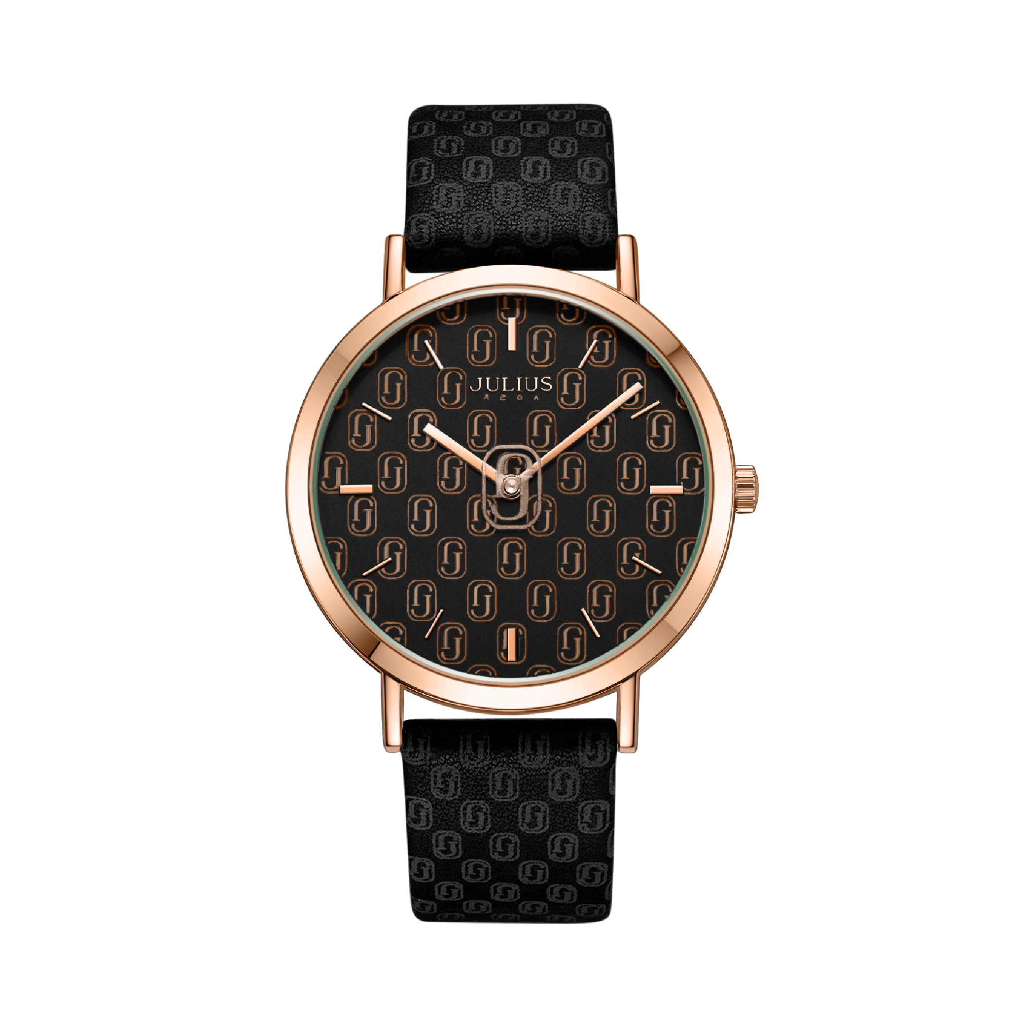 นาฬิกา Julius JA-1367 D สายหนัง สีดำ