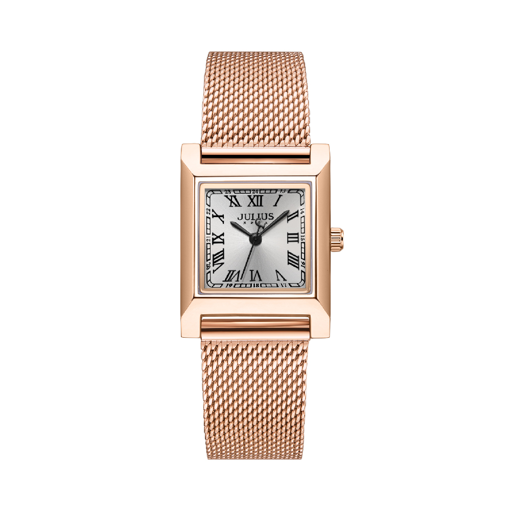 นาฬิกา Julius JA-1369 F สายสแตนเลส สีโรสโกลด์