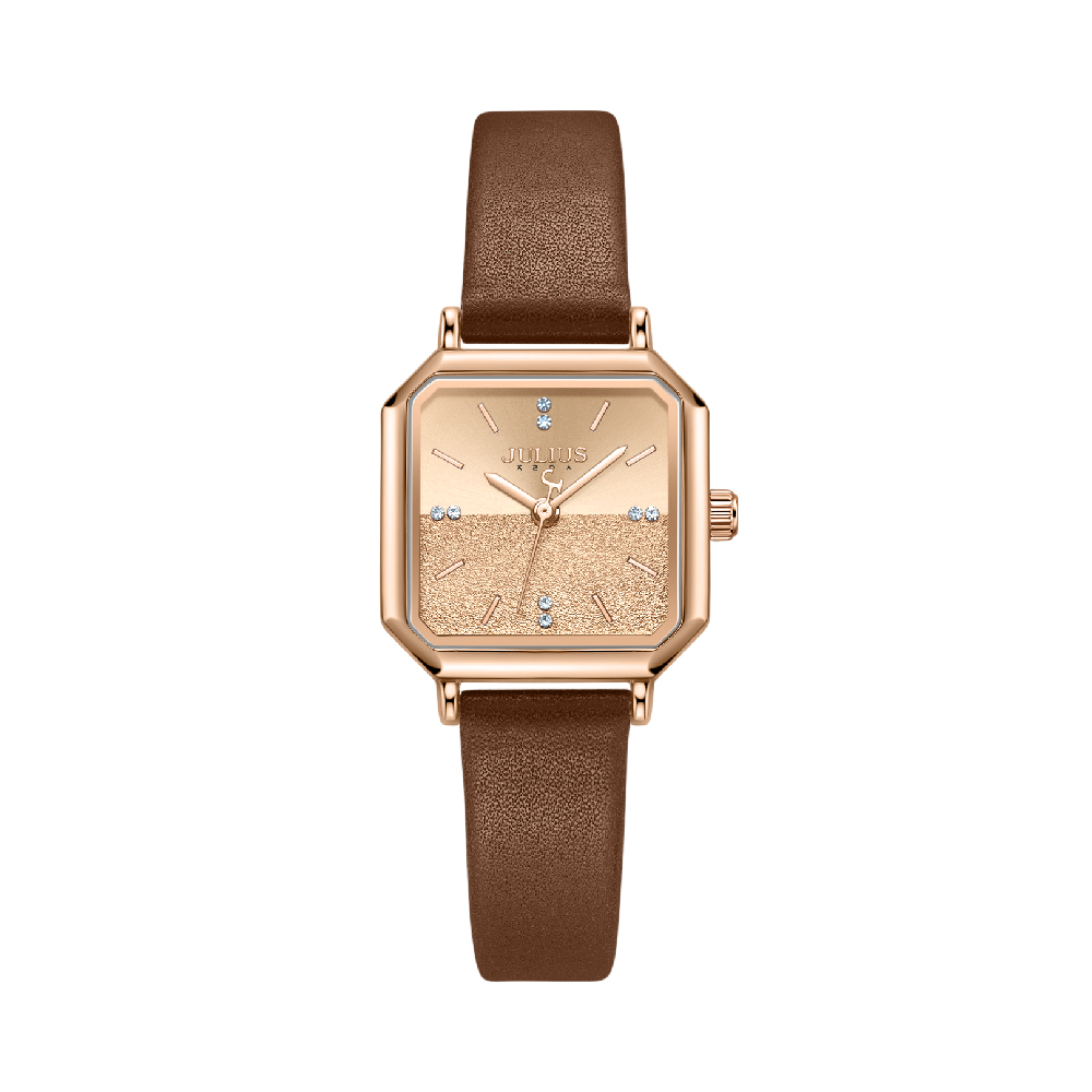 นาฬิกา Julius JA-1370 B สายหนัง สีน้ำตาล