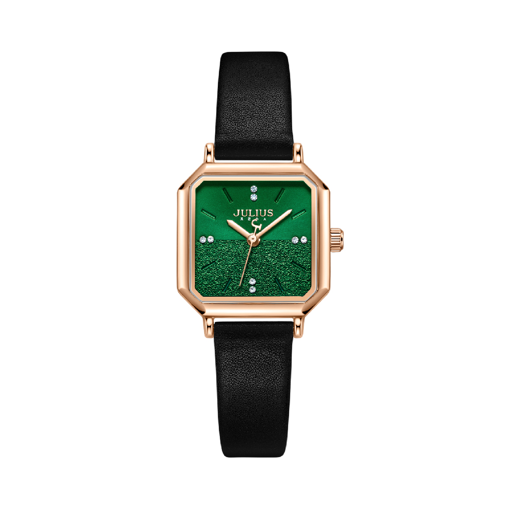 นาฬิกา Julius JA-1370 D สายหนัง สีดำ