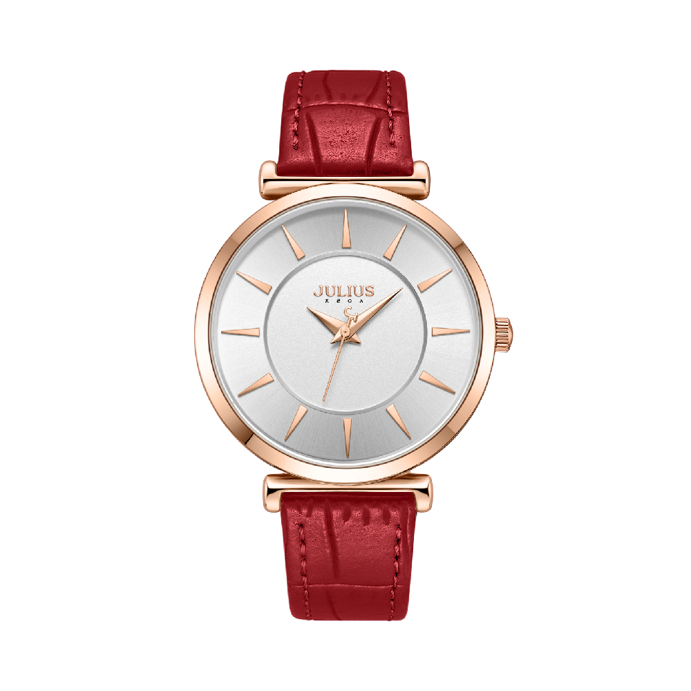นาฬิกา Julius JA-1376 A สายหนัง สีแดง