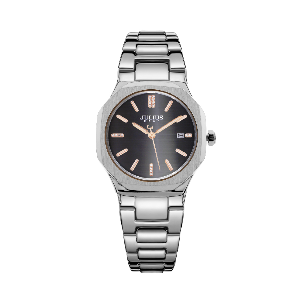 นาฬิกา Julius JA-1379 F สายสแตนเลส สีเงิน