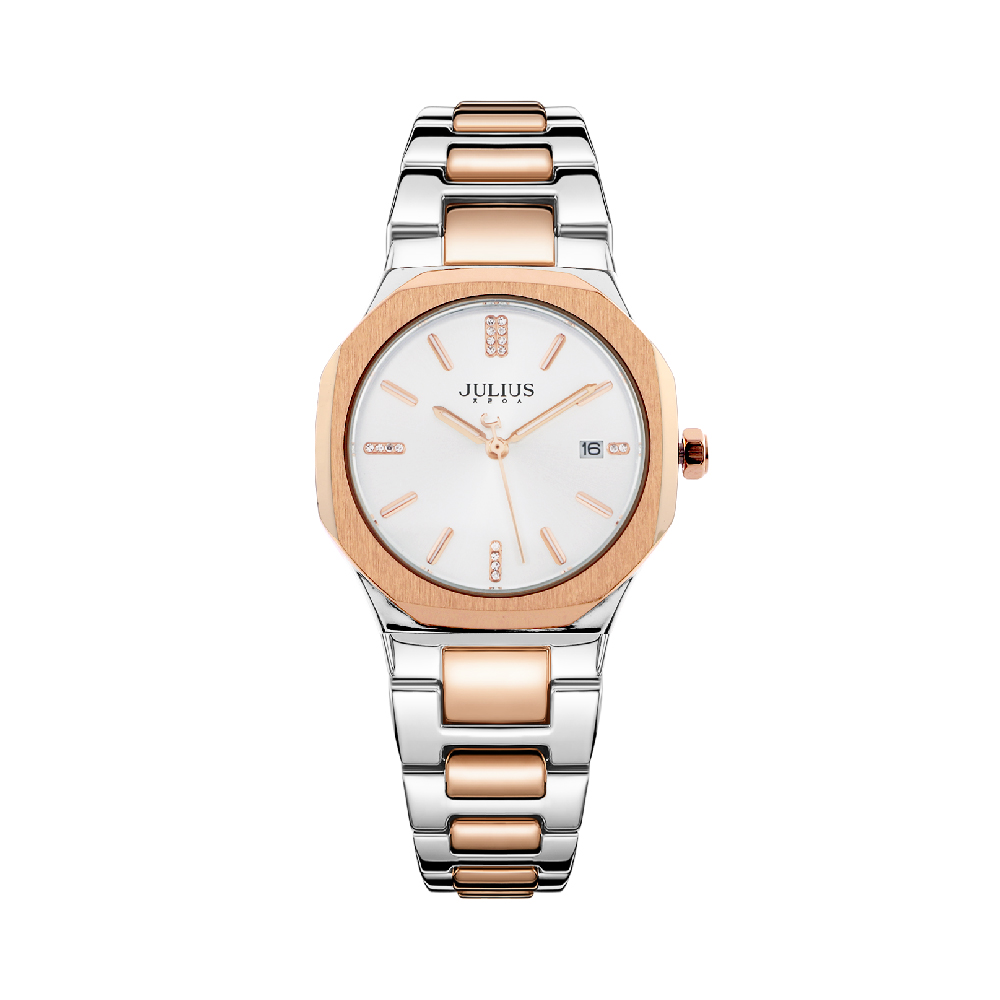 นาฬิกา Julius JA-1379 I สายสแตนเลส สีสองกษัตริย์