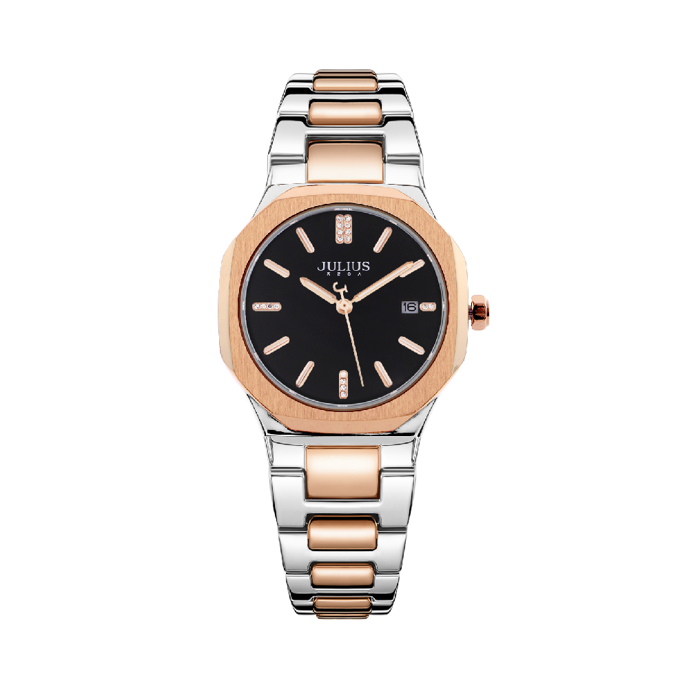 นาฬิกา Julius JA-1379 J สายสแตนเลส สีสองกษัตริย์