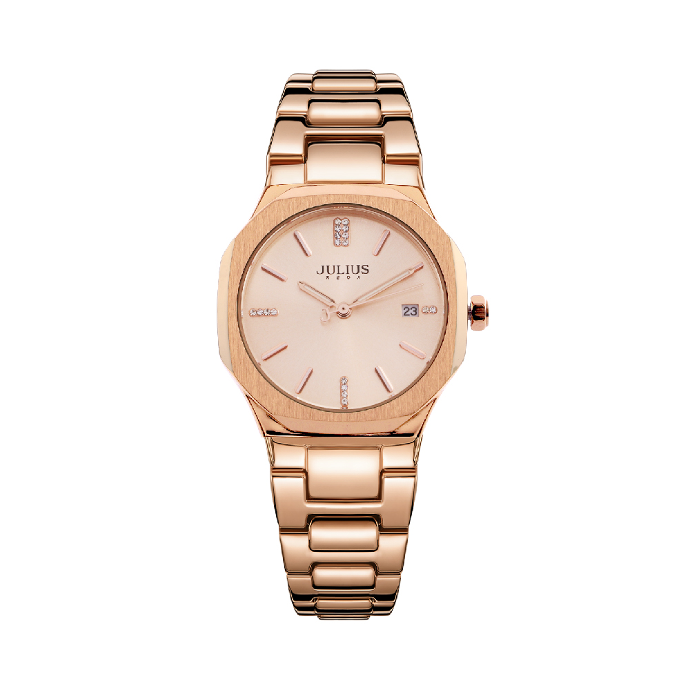 นาฬิกา Julius JA-1379 M สายสแตนเลส สีโรสโกลด์