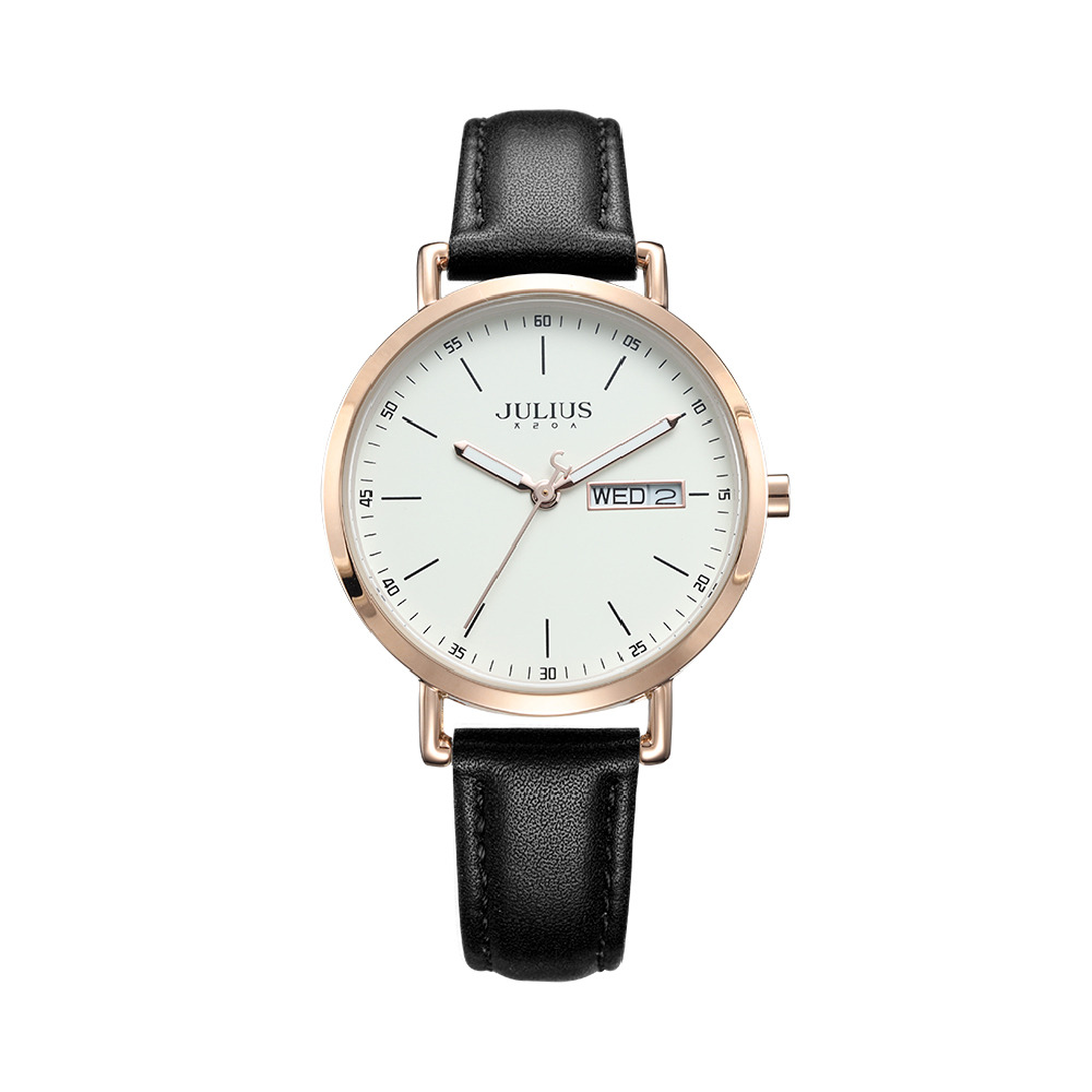 นาฬิกา Julius JA-1381 B สายหนัง สีดำ
