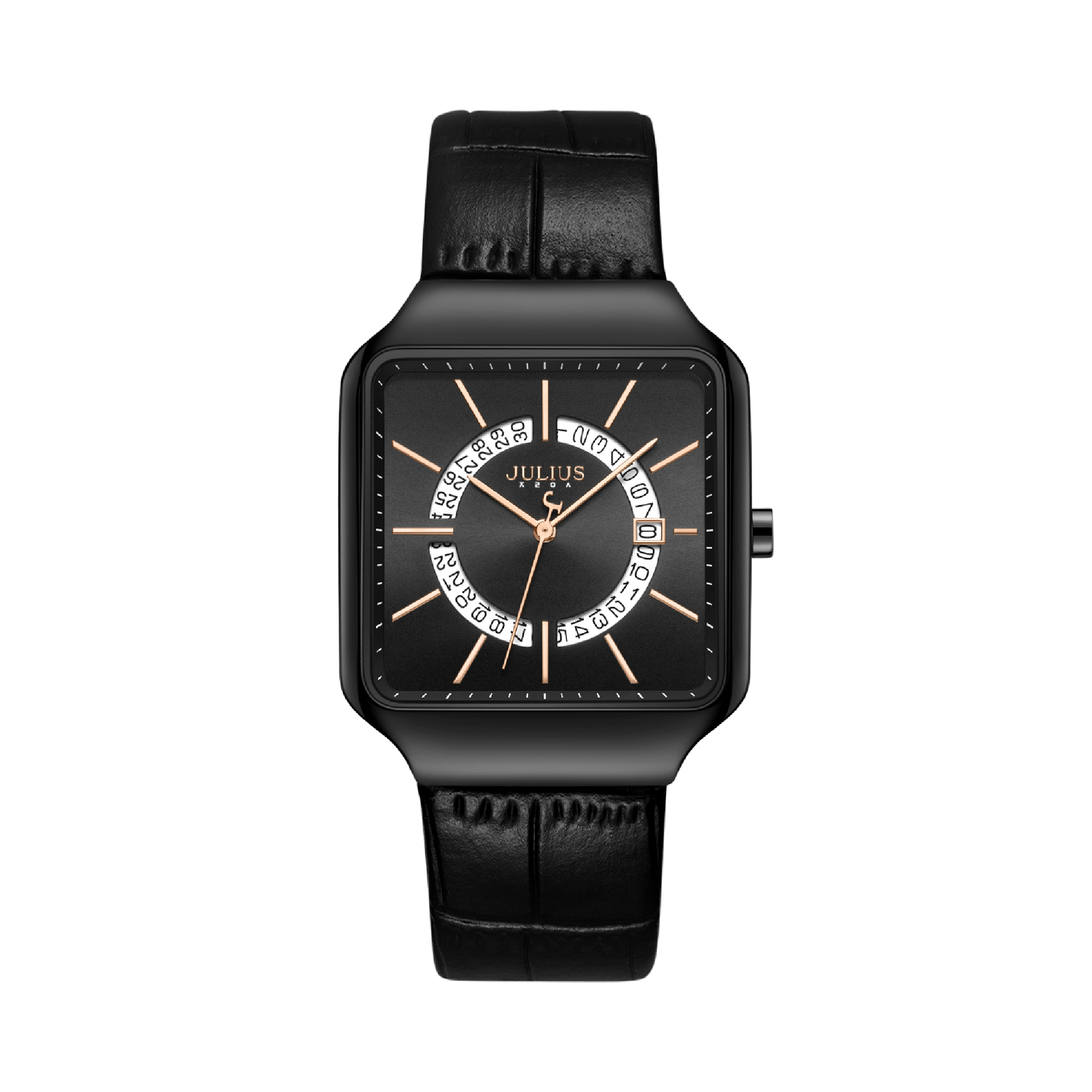 นาฬิกา Julius JA-1392L D สายหนัง สีดำ
