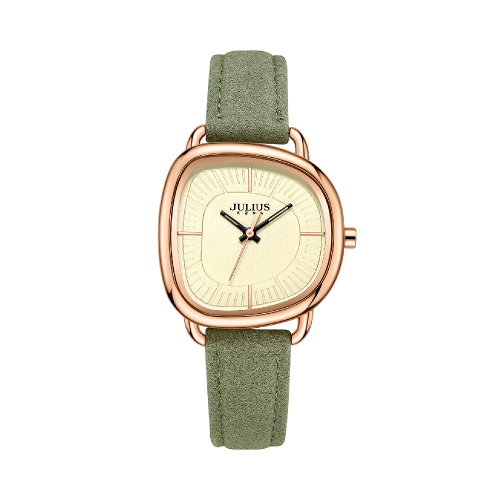 นาฬิกา Julius JA-1393 A สายหนัง สีเขียว