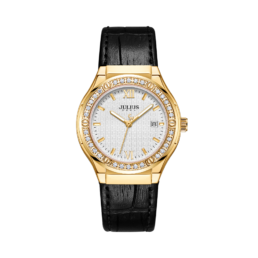 นาฬิกา Julius JA-1395 A สายหนัง สีดำ