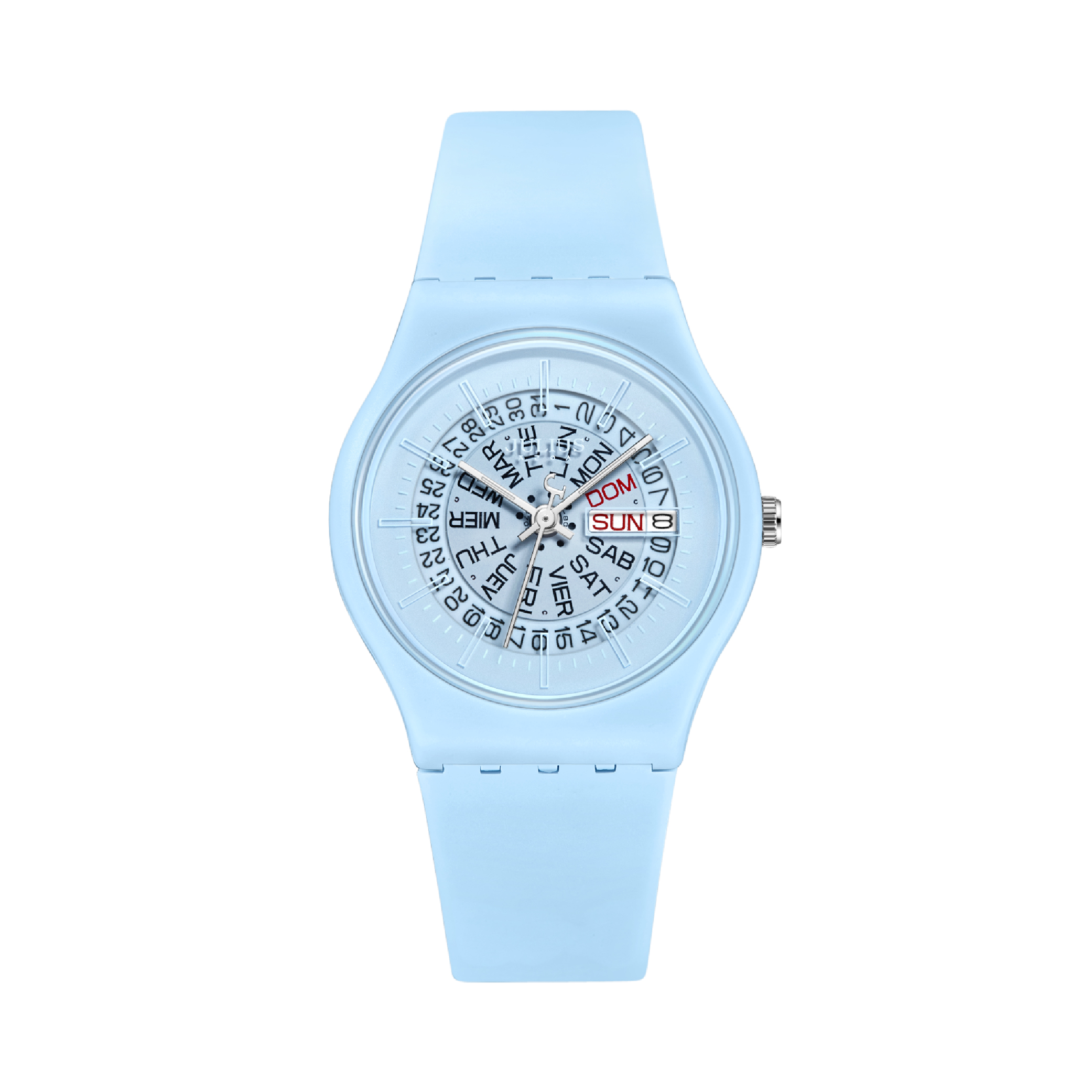 นาฬิกา Julius JA-1396 C สายซิลิโคน สีฟ้า