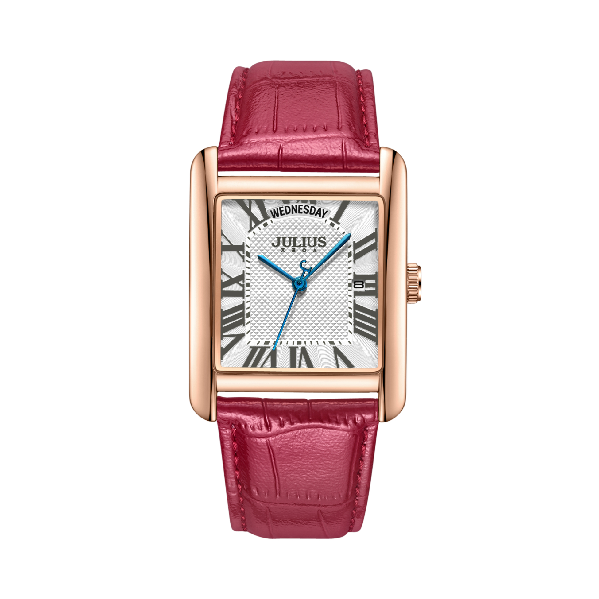 นาฬิกา Julius JA-1398 A สายหนัง สีแดง