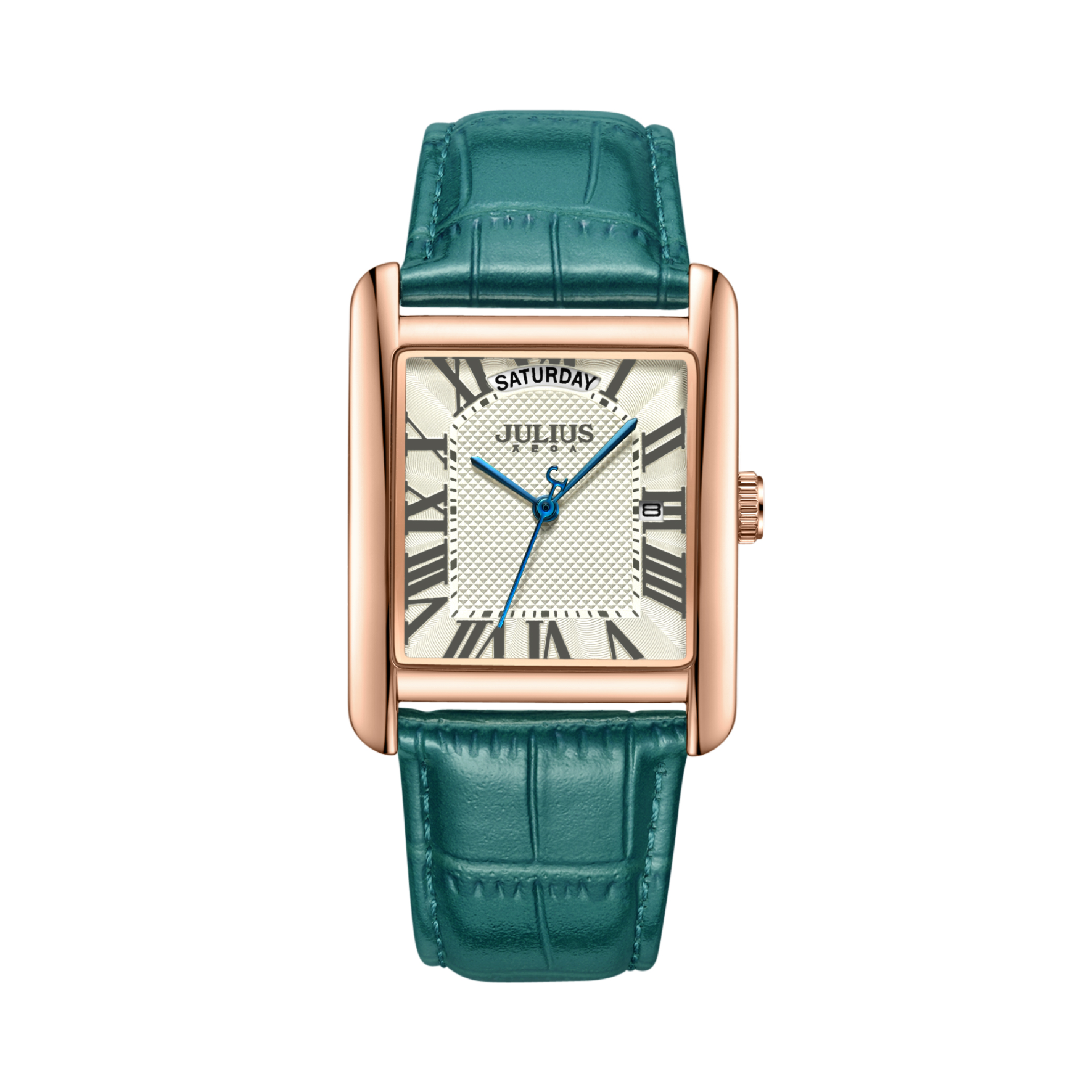 นาฬิกา Julius JA-1398 B สายหนัง สีเขียว