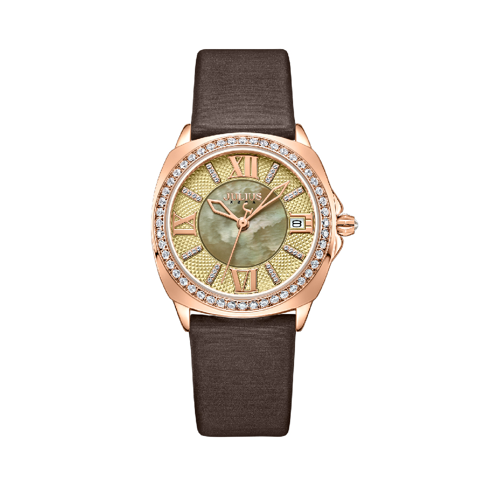 นาฬิกา Julius JA-1401 B สายหนัง สีน้ำตาล