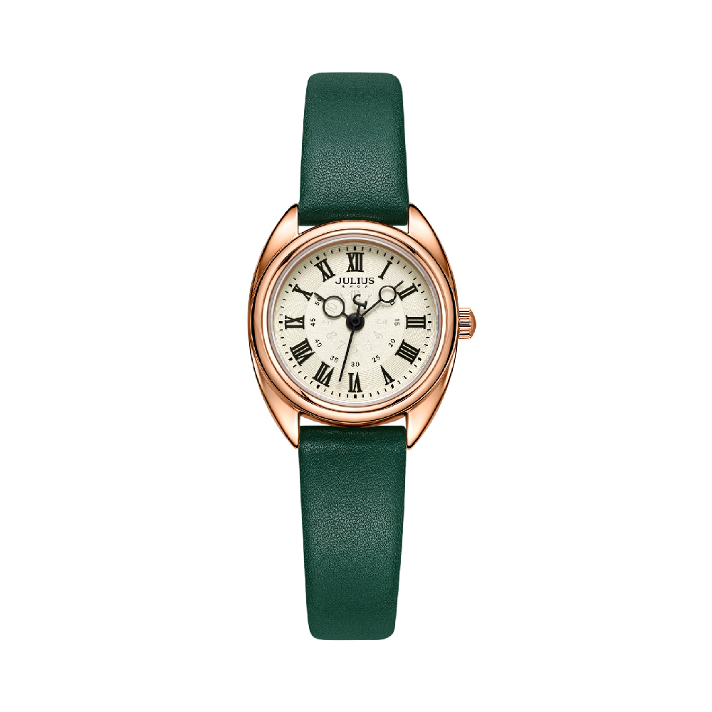 นาฬิกา Julius JA-1402 C สายหนัง สีเขียว