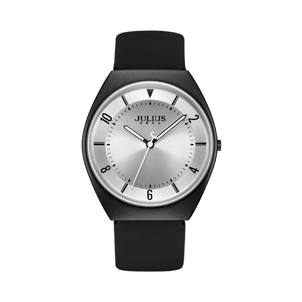 นาฬิกา Julius JA-1407 E สายซิลิโคน สีดำ