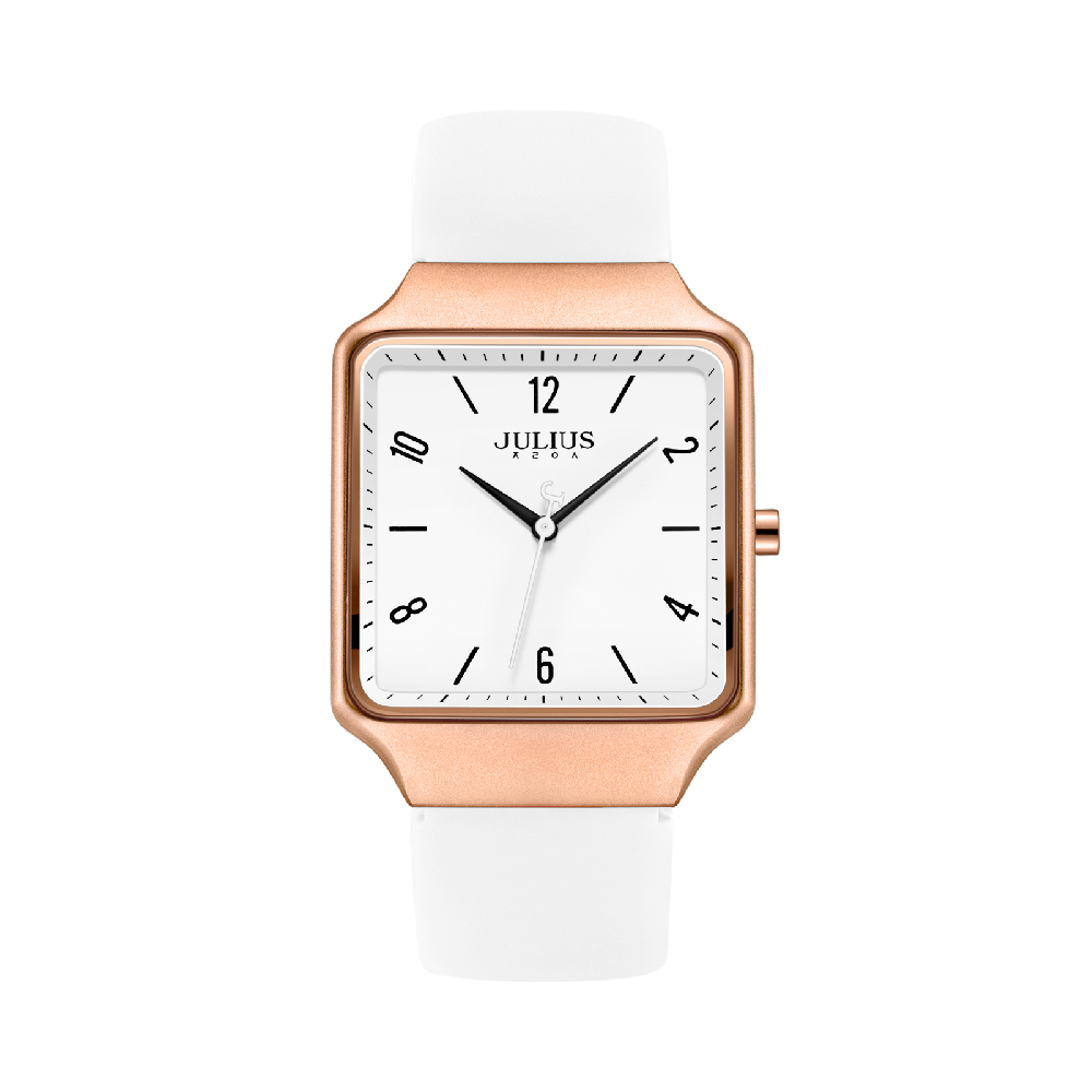 นาฬิกา Julius JA-1408 B สายซิลิโคน สีขาว