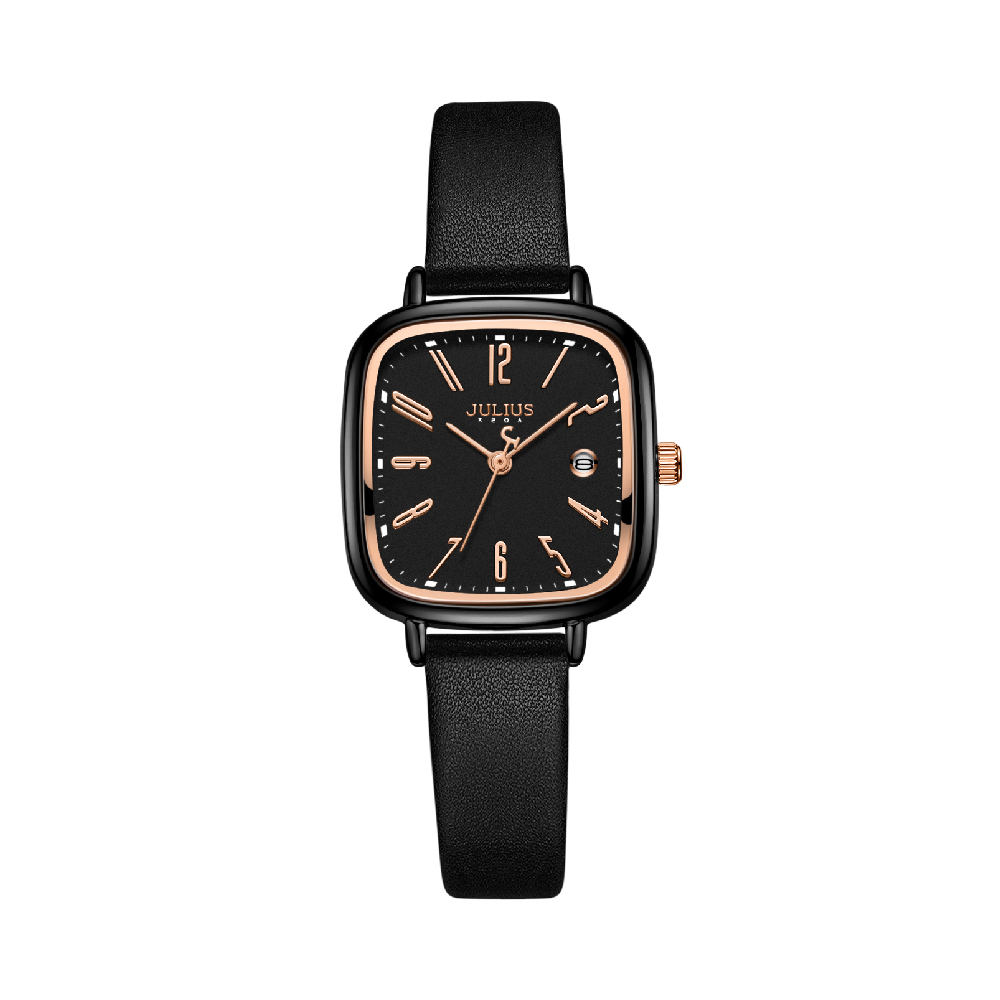 นาฬิกา Julius JA-1418L C สายหนัง สีดำ