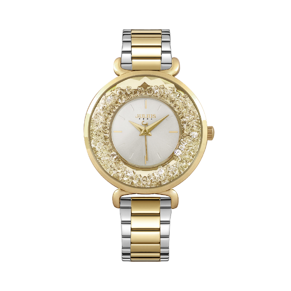 นาฬิกา Julius JA-1440 C สายสแตนเลส สีสองกษัตริย์