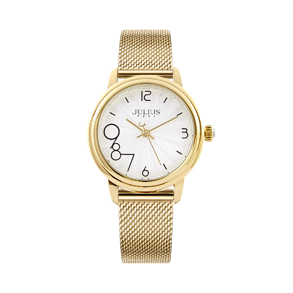นาฬิกา Julius JA-1441 B สายสแตนเลสถัก สีทอง