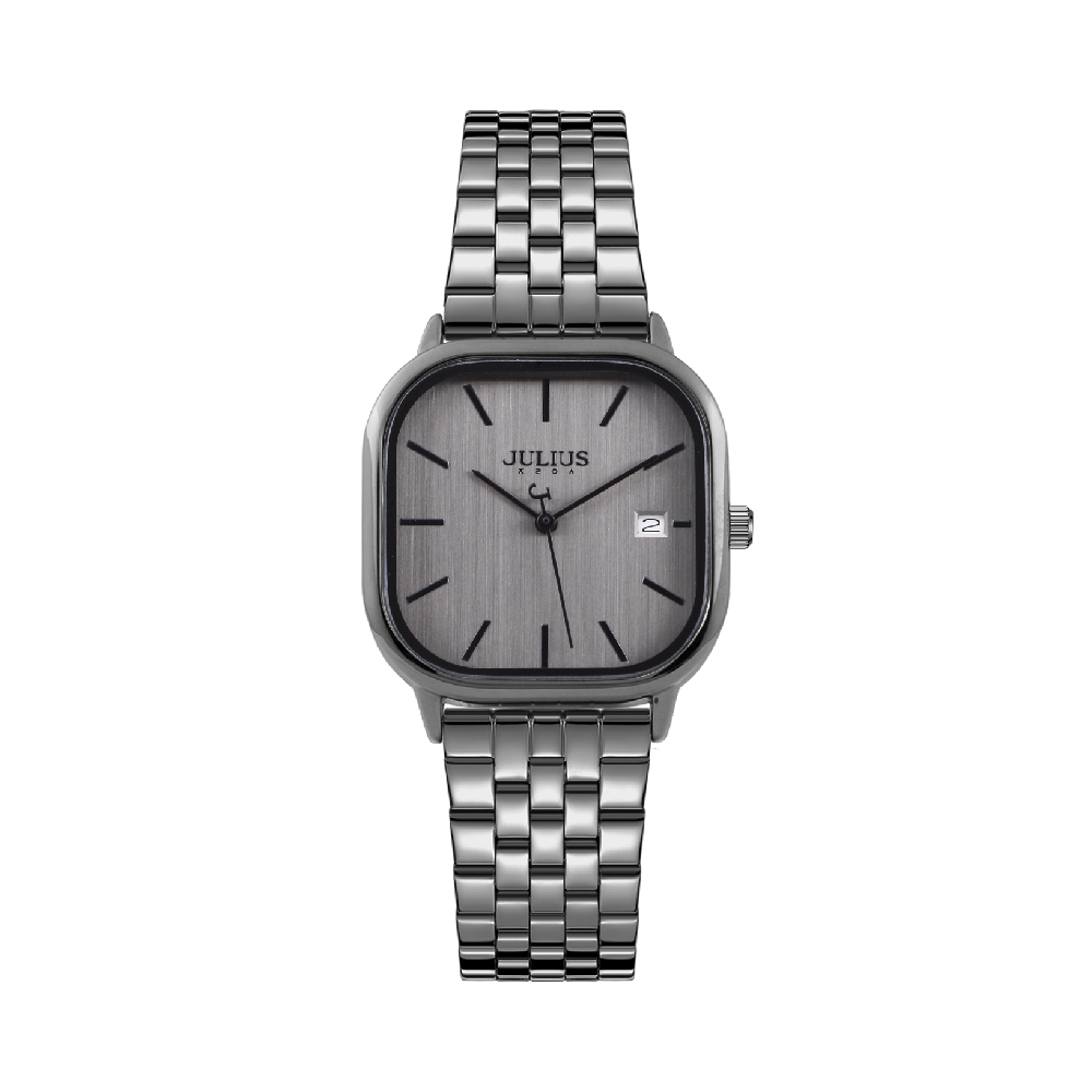 นาฬิกา Julius JA-1448 E สายสแตนเลส สีเทาเงิน